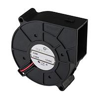 Same Sky (formerly CUI Devices) CBM-7525B-145-494-20 Blowers dc blower, 75.2 x 74.2 x 25 mm, 12 Vdc, ball, 4500 RPM, 13.35 CFM, TS