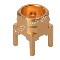 HUBER+SUHNER 82_MBX-50-0-28/111_NE PCB Connectors MBX straight PCB jack(f)