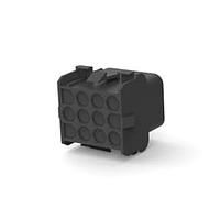 AMP Connectors - TE Connectivity 1-480709-9 Receptacle Housings CAP HOUSE 12 POS BLACK UL94V-2