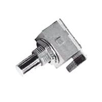 Nidec Components REC16L25-205-B Incremental 25 P/R resolution, manual optical, square wave, 16mm square, socket terminal, detent feel, double shaft with push switch