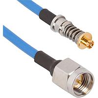 Amphenol SV Microwave 7032-7434-180 RF Cable Assemblies SMPS VITA 67.3 Male Cbl. Assem.