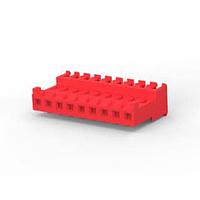 AMP Connectors - TE Connectivity 3-644467-9 Receptacle Housing FEED THRU W TAB 9P L.R. red 22 AWG