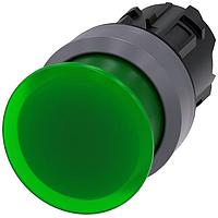 SIEMENS A6X30140459 Mushroom ILLUM. MUSHROOM PUSHBUTTON. 30MM. GREEN