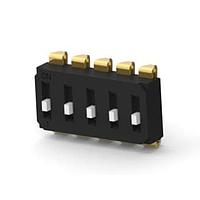 P&B 3-2319847-6 DIP Switches END STACK DIP 5P J RAISED T&R