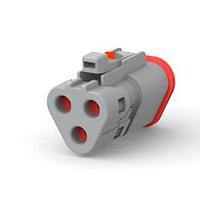 DEUTSCH - TE Connectivity 1-2303816-1 Housings DT06-3S-TE31, PLG, 3P, GRY, E, SNAPCAP