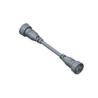 Amphenol LTW RCP5SM-RCP5SM-TL7B03 Cat 5e RJ, Middle Size, Plastic, 1.5A, Cat 5e, Straight-to-Straight, 3 Points Lock, Overmolded Double Ended, Length 3000mm, IP67