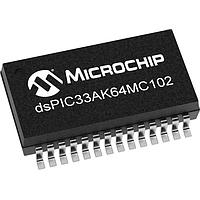 Microchip Technology dsPIC33AK64MC102T-I/SS Single-Core Digital Signal Controllers dsPIC33A, FPU, 200MHz, 64K Flash, 16K RAM, MC-PWM, 12-bit ADCs, Op Amps, Comp.