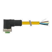 Murrelektronik 7700-A5031-UBD0300 Sensor Cables / Actuator Cables Mini (7/8) 5 pole, Female 90 w/ Cable, PVC 5x16AWG ye UL/CSA, STOOW 3m