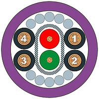 SIEMENS 6XV18602P Hybrid Cable CABLE PB ECOFAST HYBRID PER/M (MIN REQ)