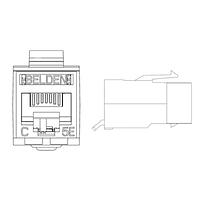 Belden RV5MJKURD-B24 Modular Connectors / Ethernet Connectors CAT5e JACK RED 24PCS PER PAK