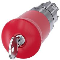 SIEMENS 3SU10501HS200AA0 Emergency Stop, Key Released EMERG-STOP,KEY RELEASE RED MH CAP O40MM