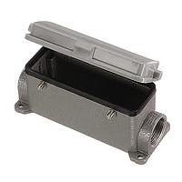 AMP Connectors - TE Connectivity T1460240121-000 Housings Hood High Body PG21 PG2x16 Side Entry