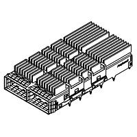 Amphenol Commercial Products UE36-B26200-06A3A QSFP-DD QSFP DD CAGE 1X2 w/ HS fin pin h=6.5mm