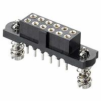 Harwin M80-4T13042FD Power to the Board 15+15 Pos. Female DIL Vertical Throughboard Conn. 101Lok
