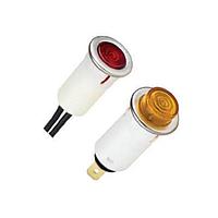 VCC 35-2113T Neon Panel Mount Indicators 250V Tab AMB Flat