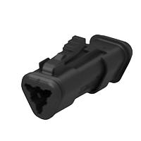 DEUTSCH - TE Connectivity 934452601 Connectors 3CCT BLACK PLUG W/LARGE SEAL & HS