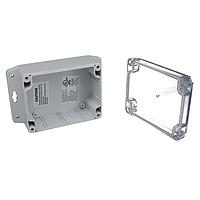 Bud Industries PN-1323-ACMB PCB Enclosure IP68 NEMA 6P Box with Clear Cover and Mounting Brackets (4.5 X 3.5 X 2.2 In)