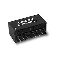 Cincon EC3SA-12D15 Isolated DC-DC Converter, 3 Watt, Regulated, 9-18VDC Input, +/-15VDC Output