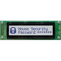 Matrix Orbital LK202-25-GW-V-E LCD Character Displays 20x2 Blu Txt, CB BG Wide Volt, Ext Temp