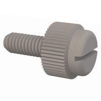 Essentra Components 50M040070T010 Slotted Thumb Slotted Thumb Screw, M4 X .7 Thread, 10mm Lg
