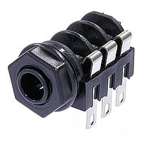 NEUTRIK NMJ6HF-S Phone Connectors Jack 1/4" stereo switched - full thread nose - solder - supplied with NRJ-WB and NRJ-NUT-B