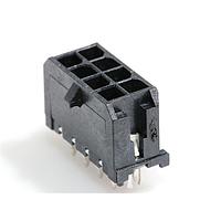 Molex 43045-0824 Shrouded Microfit 3.0 V PTH Hdr/Clip DR Tin 8Ckt