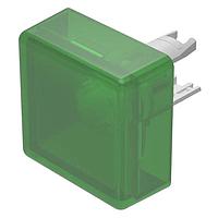 EAO 18-981.5L Panel Mount Indicators / Switch Indicators Lens green with Single-LED green 3,2VDC/20mA 13,4x13,4 plastic translucent
