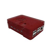 New Age Enclosures P2P-382613 Enclosures Raspberry Pi 4 Enclosure 3.8 x 2.6 x 1.3 inch - Dark Red, Semi-Transparent
