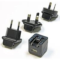 HDP Power HDP-QB-0005 Interchangeable Plugs 5W Power Supply 1A Intl adapters Black