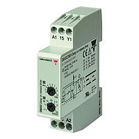 Carlo Gavazzi DBA52CM24 Timing Relays Timer Delay on release, DIN rail mount, 17,5x81x67,2mm housing, selectable time ranges 0,1s - 10m, Supply voltage 24-240Vac and 24Vdc, Screw terminals connection, 5A SPDT relay output