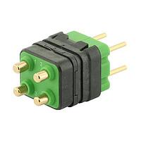 Eaton Souriau-Sunbank 8MQ2M0412RAS046S Modular Connectors - Push Pull MQuick module, unsealed, with male straight PCB contacts, delivered with cap