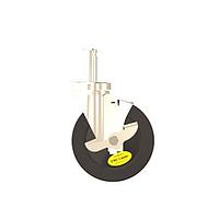 Desco WCG5X125SB ESD Wheel - Swivel Caster 5''x1-1/4'' GRAY ESD WHEEL, SWIVEL CASTER ASSEMBLY, W/BRAKE