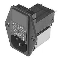 Delta Electronics, Inc. 04SB4 AC Power Entry Modules IEC Filter, Compact, Single, 250VAC, 4A, Screw Mounting, N/A-Lug