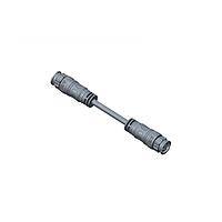 Amphenol LTW AB-BB02ML-BBHL-QE002 Sensor Cables / Actuator Cables X-Lok, Standard Size, Plastic, 10A, 02 pins, Male Connector, Male Contact, Straight-to-Straight, Push Lock, Overmolded Double Ended, Length 2000mm, IP68