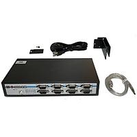 Connective Peripherals ES-U-3008-RM USB to RS-232/422/485 USB to 8 Port, Metal RS232/422/485,Rck M