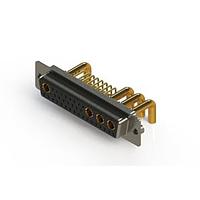 EDAC 630-36W4650-4TA Mixed Contact D-Sub Connectors Right-angle Power Combo D-Sub Connector