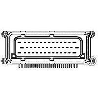 AMP Connectors - TE Connectivity 1-963221-1 Automotive Connectors 29P TAB HEADER 3MM