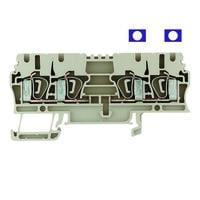 Weidmuller 1608610000 DIN Rail Terminal Blocks ZDU 2.5/2X2AN BL