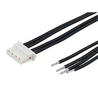 Molex 226431-1043 Discrete Wire Assembly Mini-SPOX-to-Pigtail (OTS) Cable ASSY 2.50mm Pitch SR 300mm LEN Tin, 4 Ckt