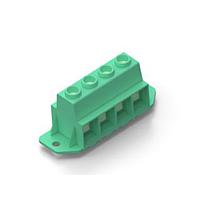 AMP Connectors - TE Connectivity 1986715-4 Fixed Terminal Blocks 15MM PWR TERM BLK 4P W/ MOUNTING FLANGE
