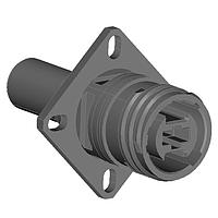 Amphenol Aerospace CF-5E4021-06S Fiber Optic Connectors Wall Mount Receptacle Socket 25-06
