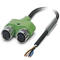 PHOENIX CONTACT 1436178 Sensor Cables / Actuator Cables SAC-4PY- 3 0-PUR/2XF 2x M12 FML 3M CBL