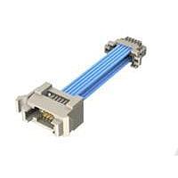 Samtec T1PDT-07-28-GF-10.0-A Ribbon 1.00 mm Micro Mate(TM) Double Row Panel Mount Discrete Wire Cable Assembly