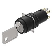 EAO 51-235.022D Keylock Switches KYLK RND MNT 2POS