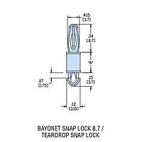Heyco 10196 PCB Support HTLSP-08 NATURAL NYL PCB Support