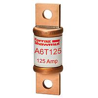 Mersen A6T125 Fast Acting Class T Fuses Fuse,Class T,Fast Acting,200kA AC,100kA DC,600VAC/300VDC,125A