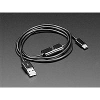Adafruit 4696 Cable Assembly USB Type C Cable with Data/Charge Switch - 1 meter long