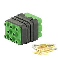 Eaton Souriau-Sunbank 8MQ2M0816PDS Modular Connectors - Push Pull MQuick module, unsealed, with male crimp contacts, delivered with cap