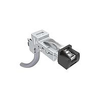 Amphenol Canada DRPC11B008040 Modular Connectors / Ethernet Connectors Cable, Cat6A, Industrial RJ45, 90 deg left exit to pigtail, 26AWG, 2.0m, 50u" gold