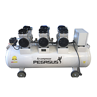 PEGASUS TM-OF1100*3-180L Oil Free Silent Air Compressor (220V, 8 Kg/cm, 180L)